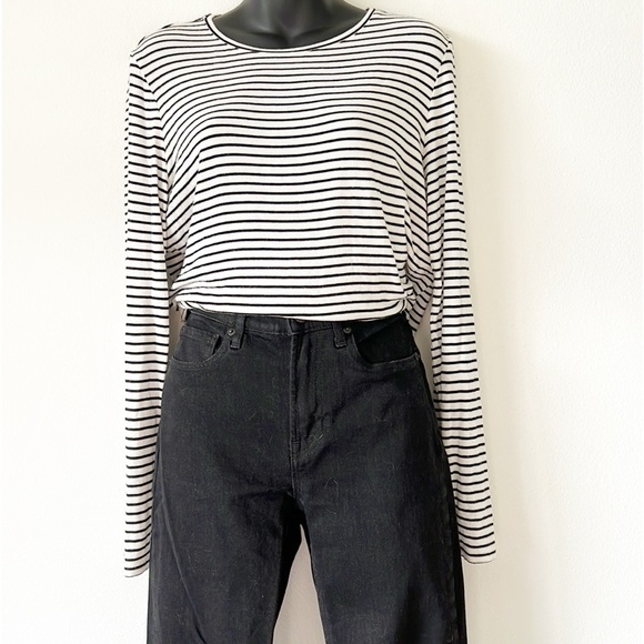 Ann Taylor Stripes Long Sleeve Tee Shirt - Picture 11 of 13